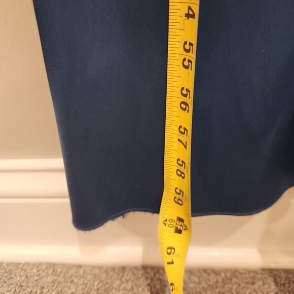 Gigi's Closette Glenview Teal Formal Boutique Evening Statement Gown - Size 10 - Picture 11 of 11